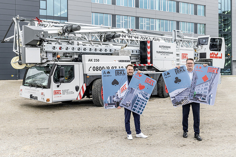 Four aces for BKL: MK 88-4.1 and MK 140 cranes from Liebherr boost fleet